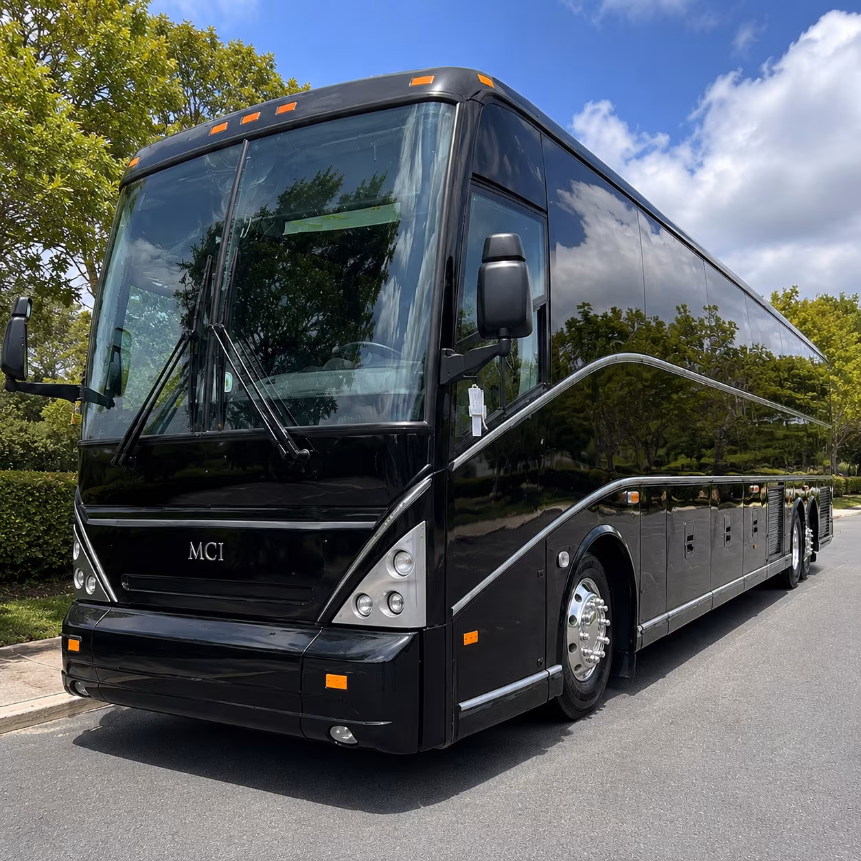 pomona charter bus services exterior